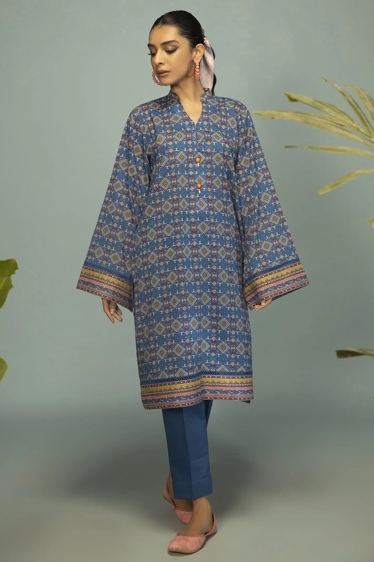 1PC Unstitched Printed Shirt