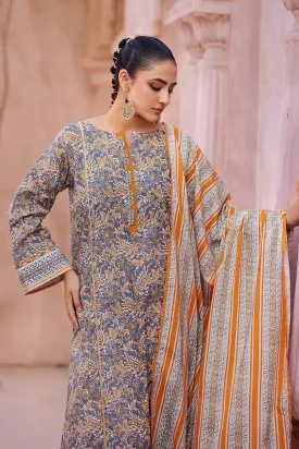 2PC Stitched Printed Lawn Shirt and Dupatta KSD-2677