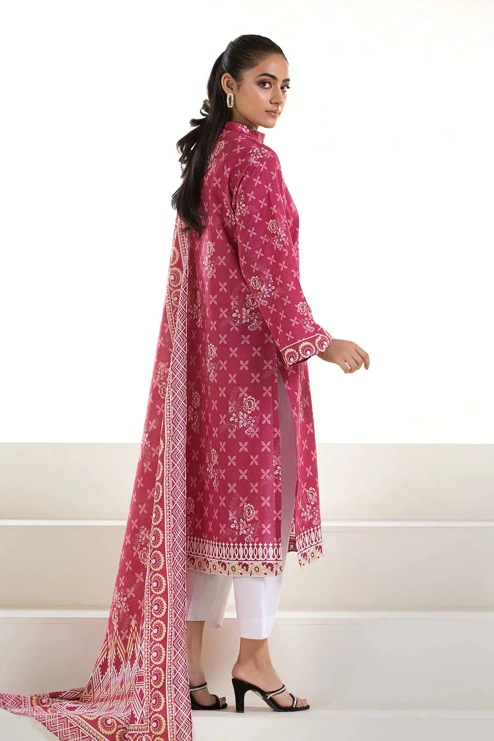 2PC Unstitched Printed Lawn Shirt and Dupatta KSD-2738