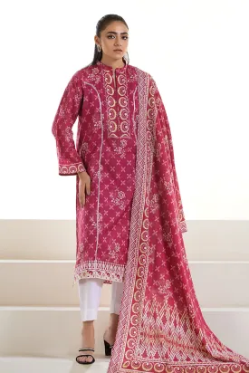 2PC Unstitched Printed Lawn Shirt and Dupatta KSD-2738