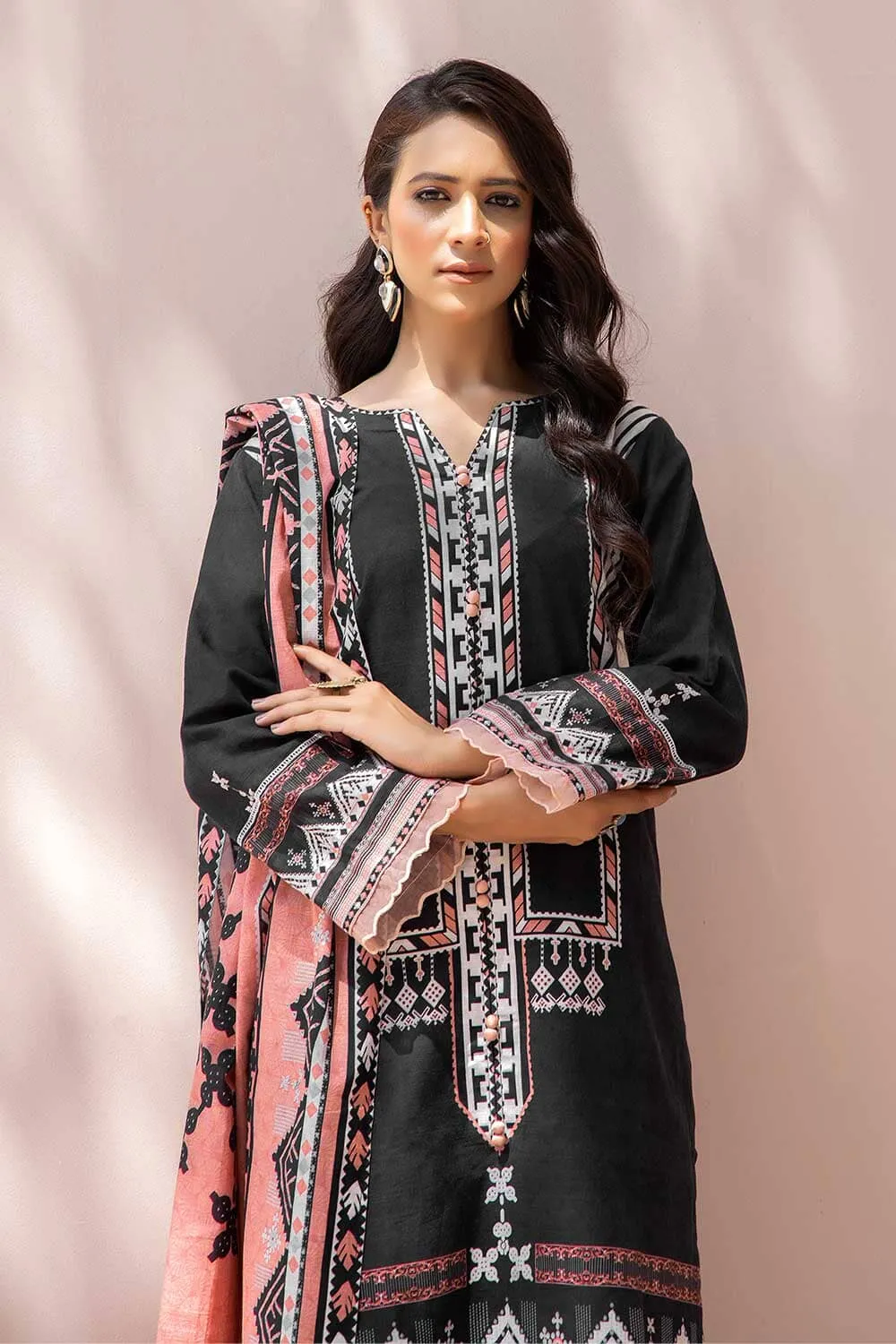 3 Pcs Unstitched Khaddar Suit KKH-2197