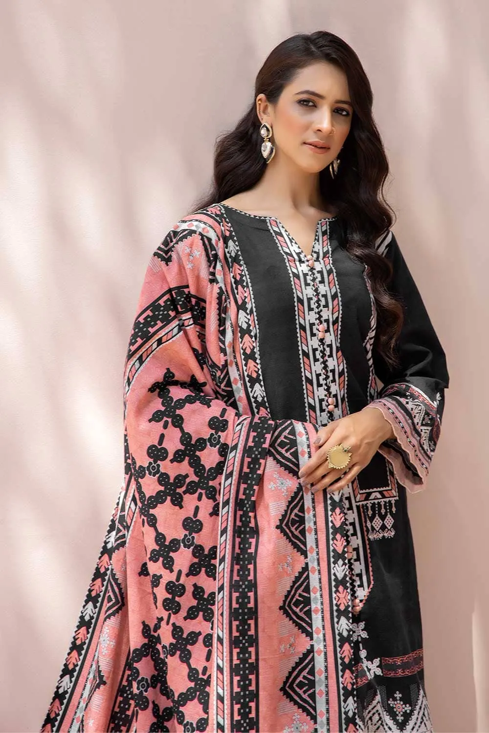 3 Pcs Unstitched Khaddar Suit KKH-2197