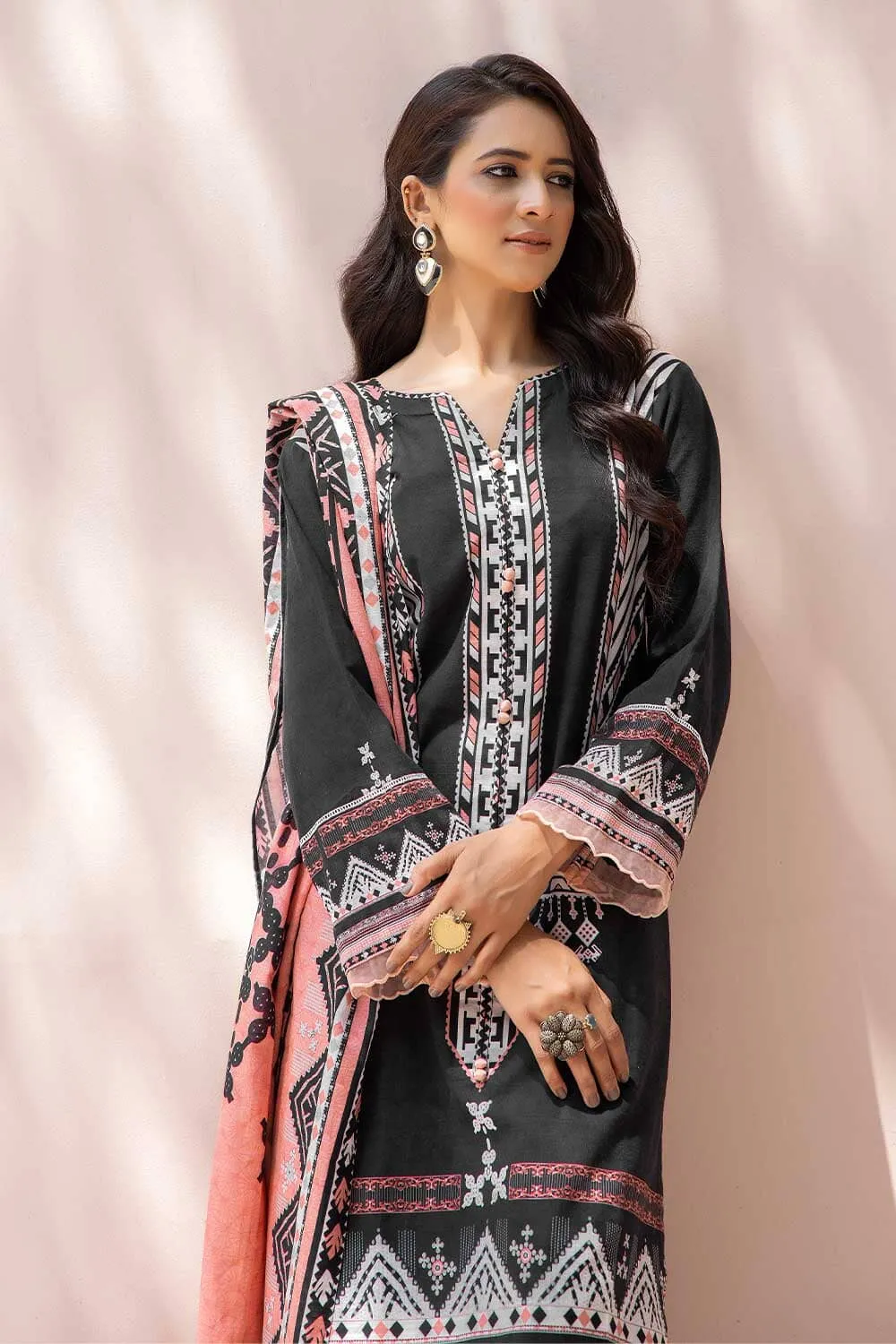 3 Pcs Unstitched Khaddar Suit KKH-2197