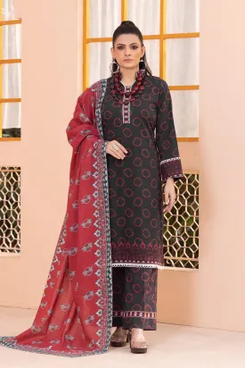 3PC Unstitched Khaddar Suit KKH-2338