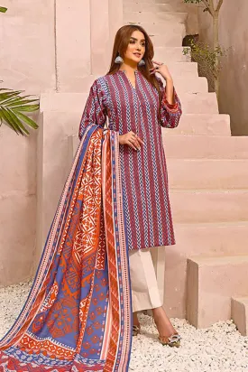 3PC Unstitched Khaddar Suit KKH-2361