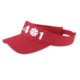401 Rhode Island Pickleball Club | Pickleball Visors | Moisture Wicking 100% Polyester