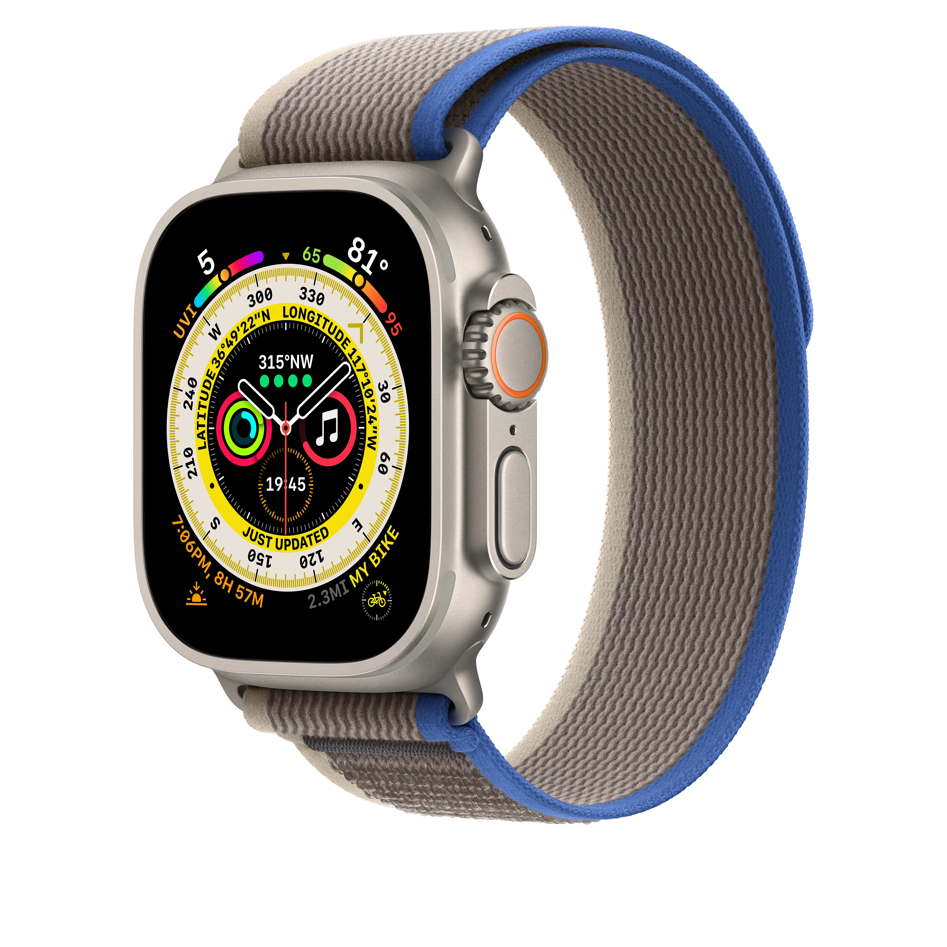 49mm Blue/Grey Trail Loop - S/M