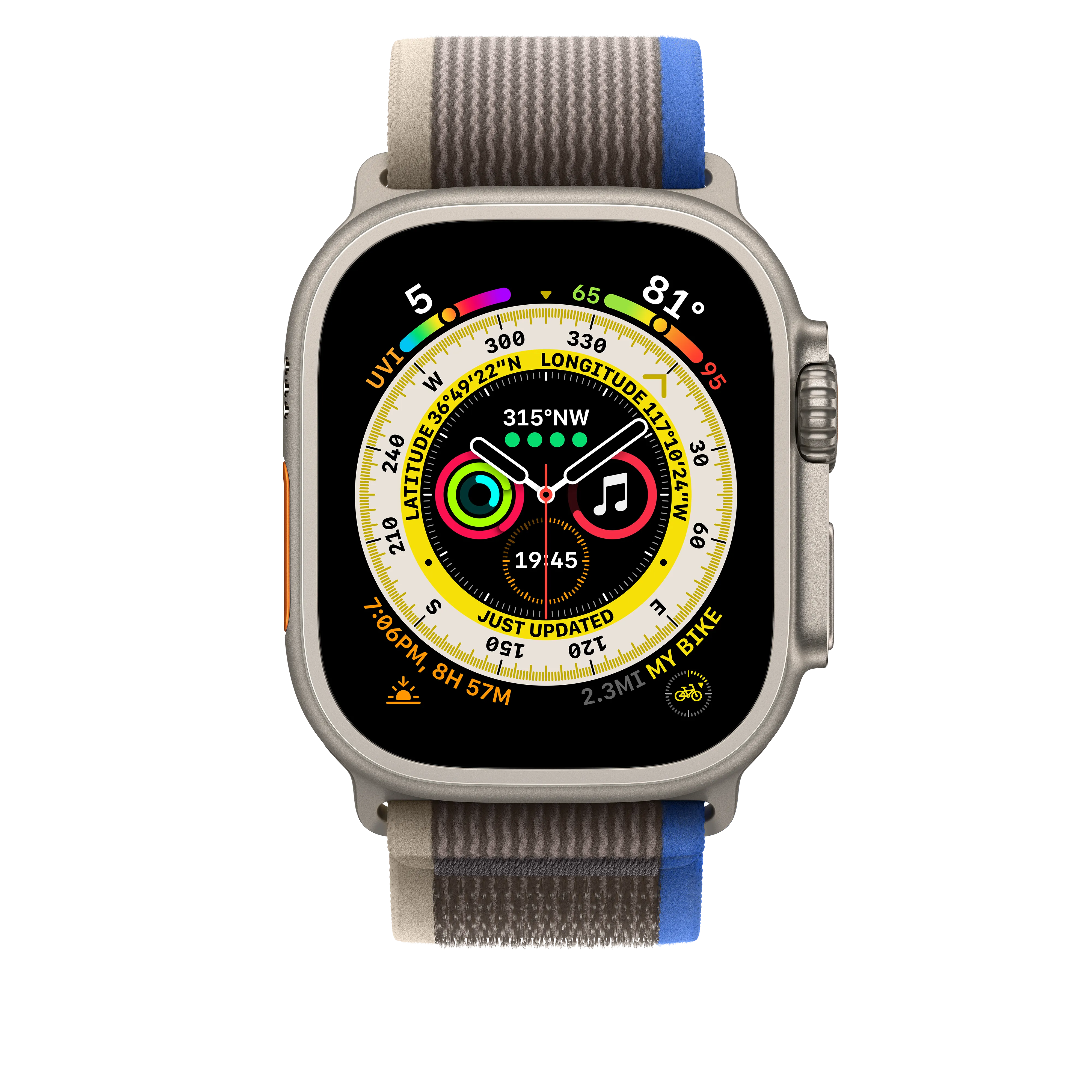 49mm Blue/Grey Trail Loop - S/M