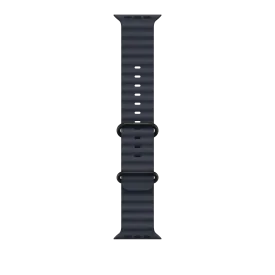 49mm Navy Ocean Band - Black Titanium Finish