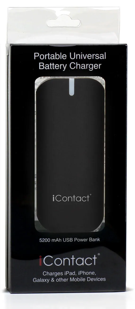 5200mAh Power Bank - Black & Gray