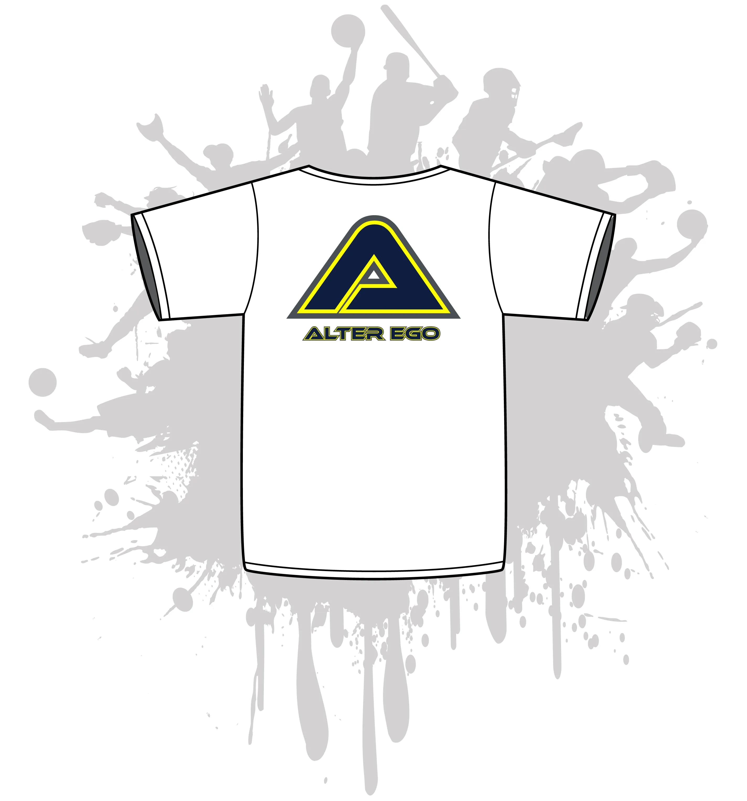 Alter Ego Men's White Sub Dye Jersey