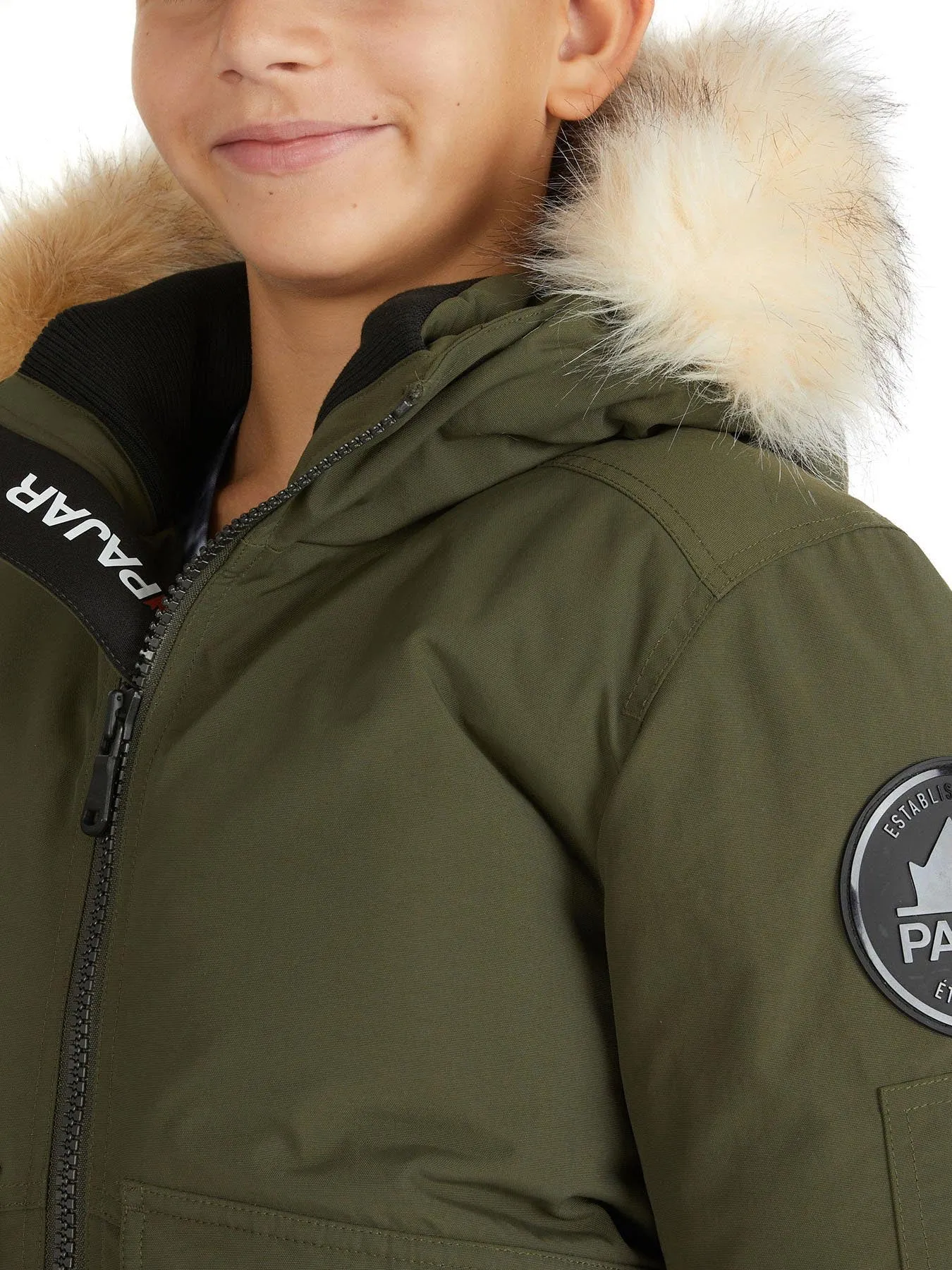 Stylish Anderson Kids Mixed-Media Bomber Jacket for Boys and Girls