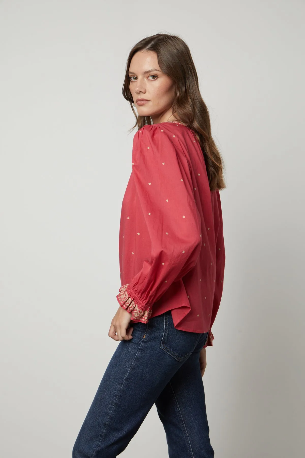 ANIA EMBROIDERED BOHO TOP