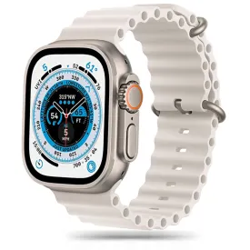 Apple Watch (42/44/45/49mm) Tech-Protect Iconband Pro Silikone Rem - Beige