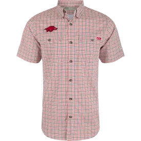 Arkansas Frat Tattersall Short Sleeve Shirt