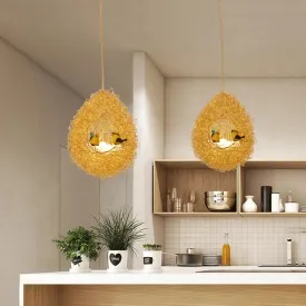 Art Deco Gold Metal Shade Chandelier with 2 Lights - Stylish Ceiling Fixture