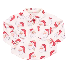 Baby Boys Jack Shirt - Vintage Santas