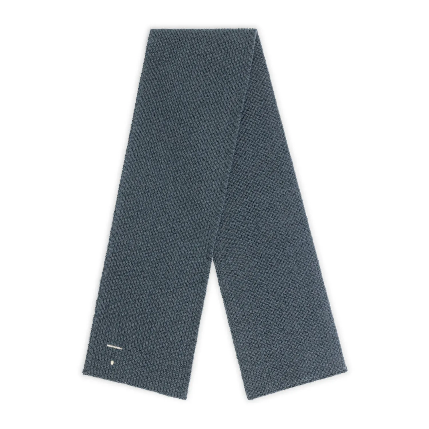 Baby Knitted Scarf, Blue Grey