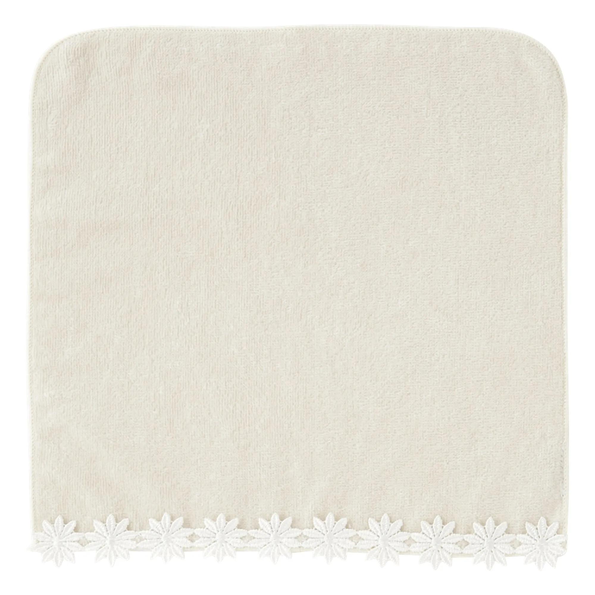 Ballot Antibacterial Deodorant Floret Lace Handkerchief Light Gray