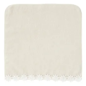 Ballot Antibacterial Deodorant Floret Lace Handkerchief Light Gray