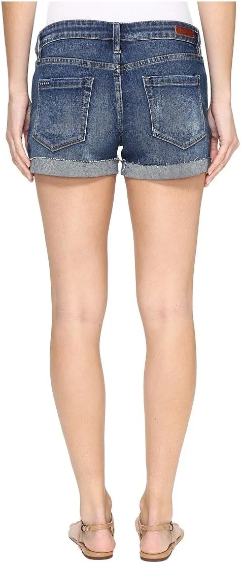 [BLANKNYC] Women's Denim Distressed Cuffed Short, Blue, 24