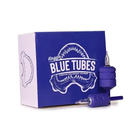 Blue Disposable Tubes Ergo Grip Angled Round GRP-BTE-AR114
