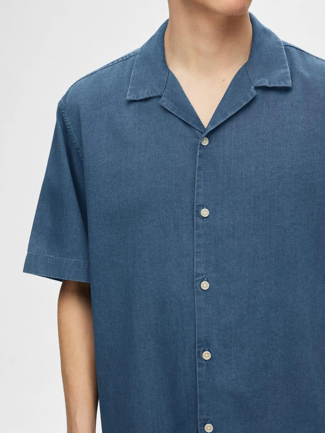 Boxy Denim Resort Shirt