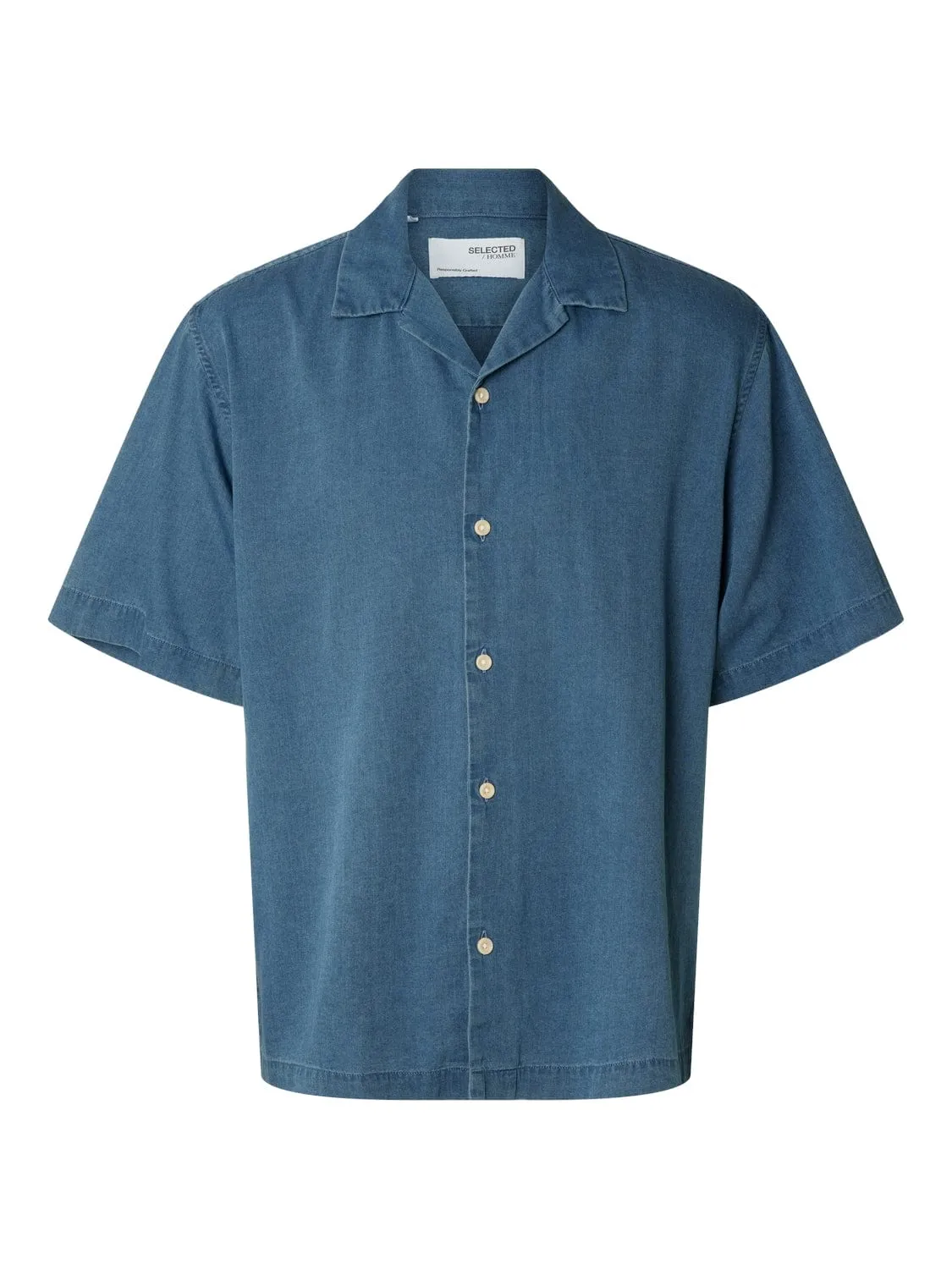 Boxy Denim Resort Shirt