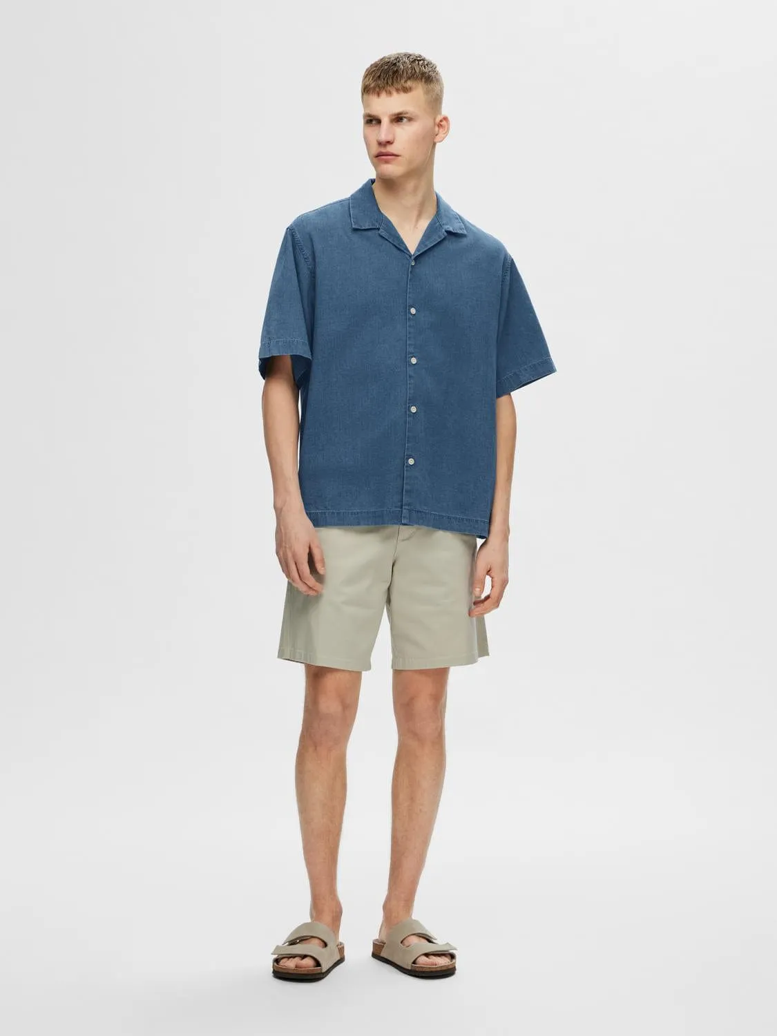 Boxy Denim Resort Shirt