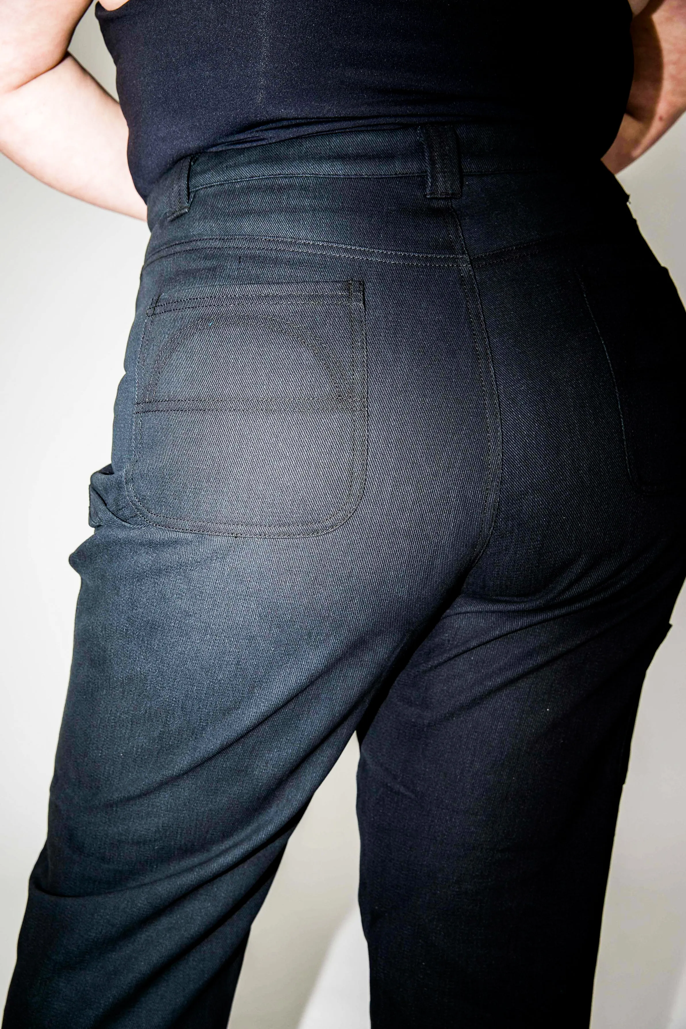 Brewers in Black Denim