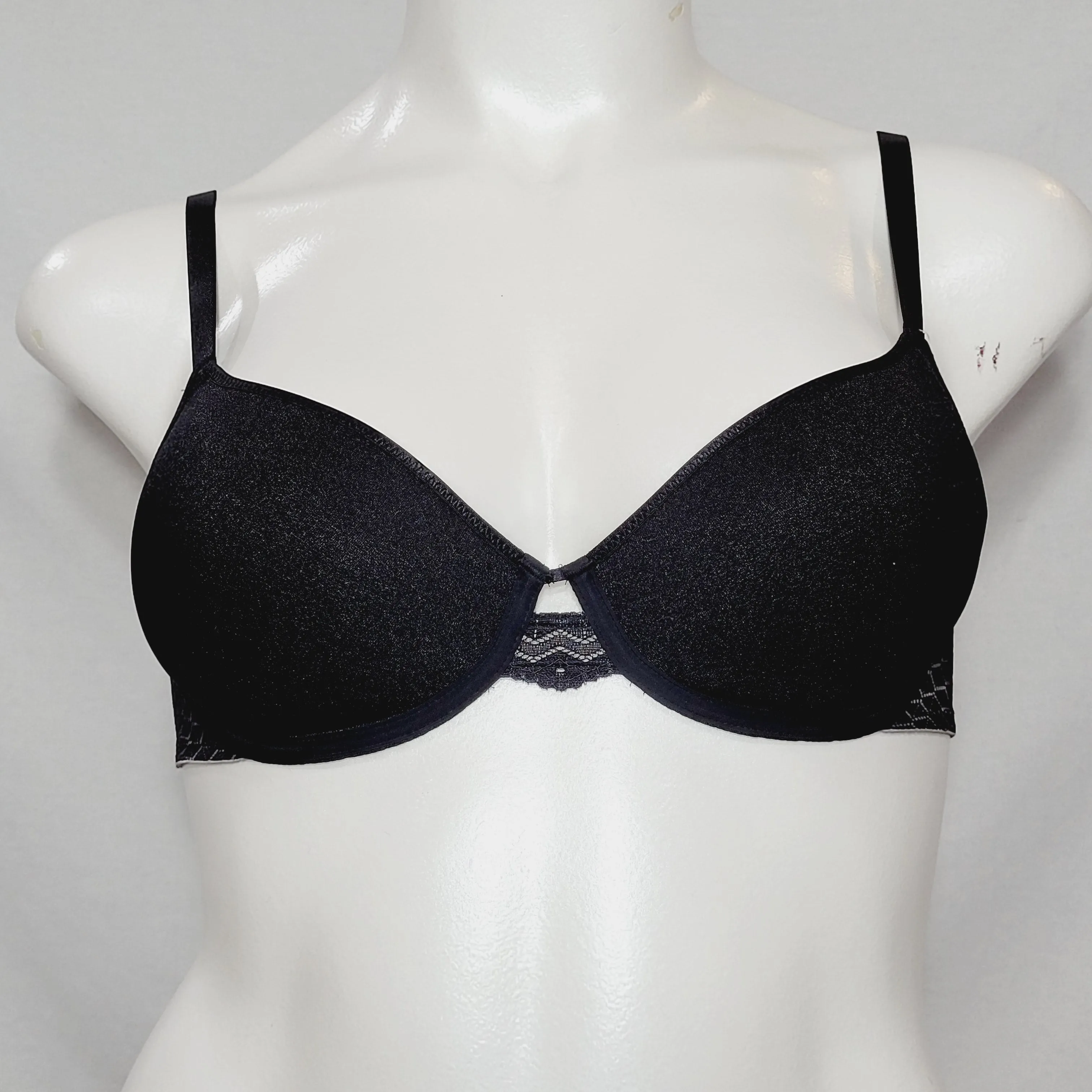 b.tempt'd 953238 by Wacoal Love Triangle Contour UW Bra 32D Black NWT