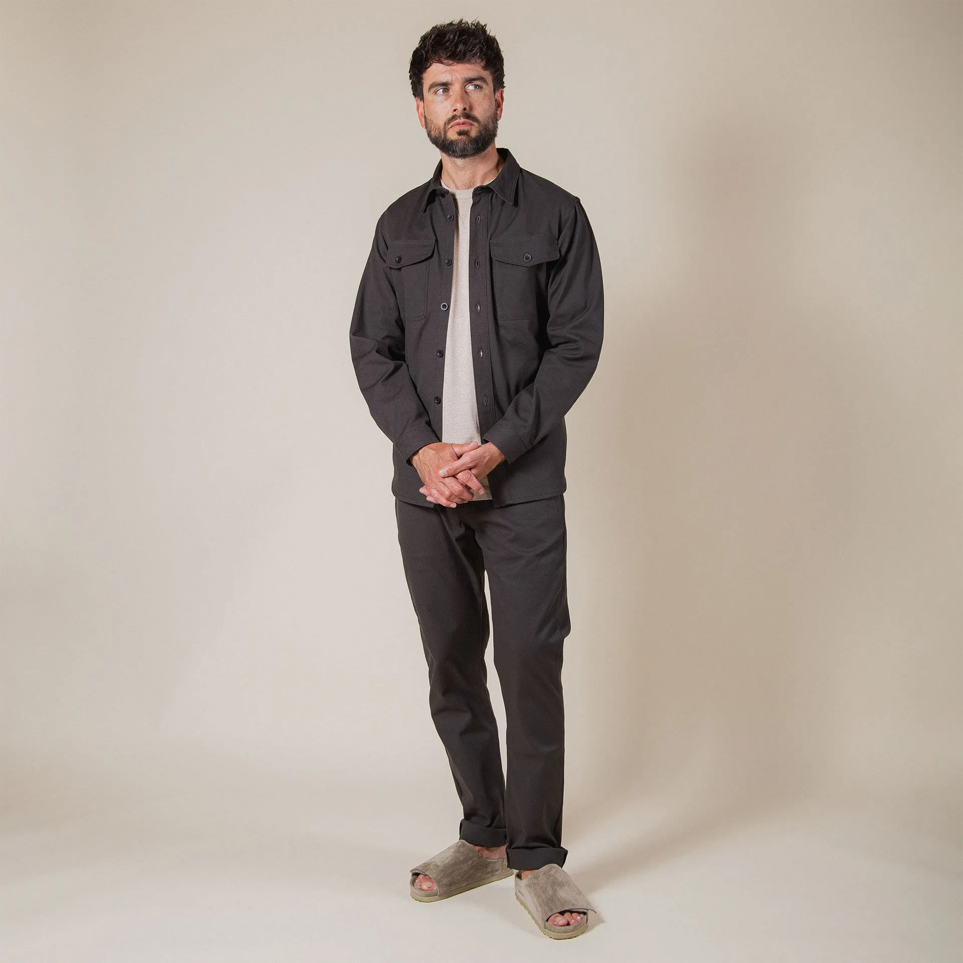 BWS-04 SCOUT OVERSHIRT 9 oz. slate selvedge duck canvas [C/O]