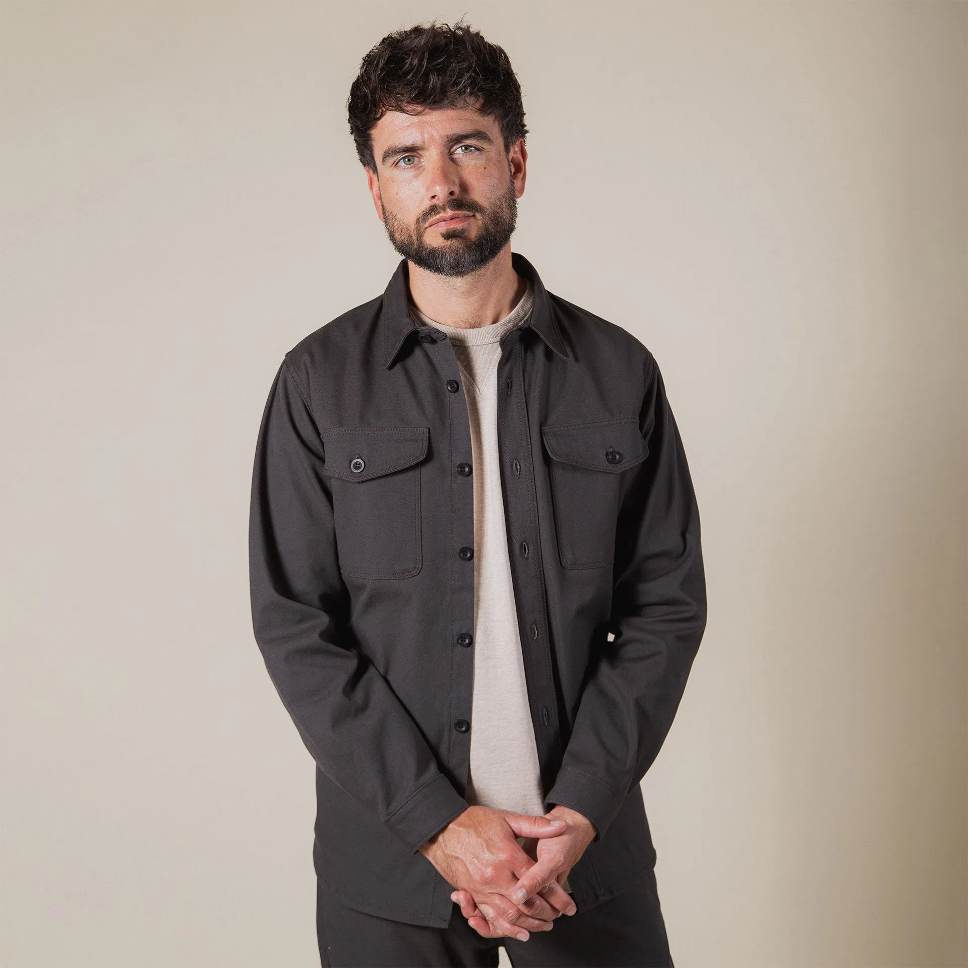 BWS-04 SCOUT OVERSHIRT 9 oz. slate selvedge duck canvas [C/O]