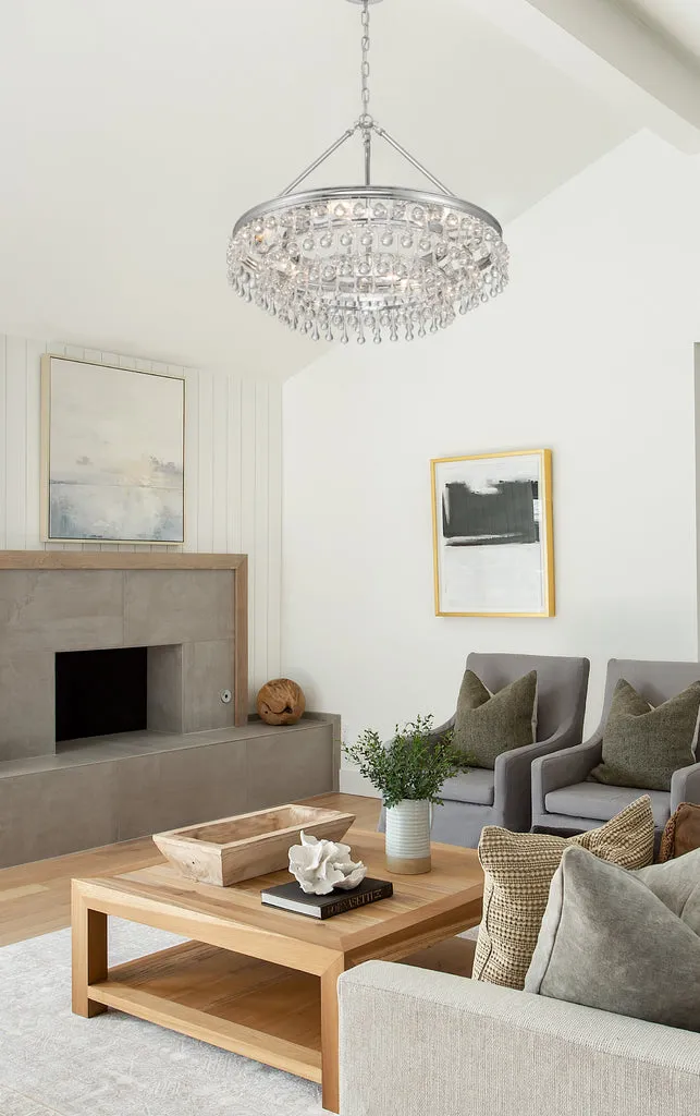 Calypso 6 Light Polished Chrome Chandelier