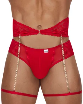 Candyman 99703 Garter Briefs Two Piece Set