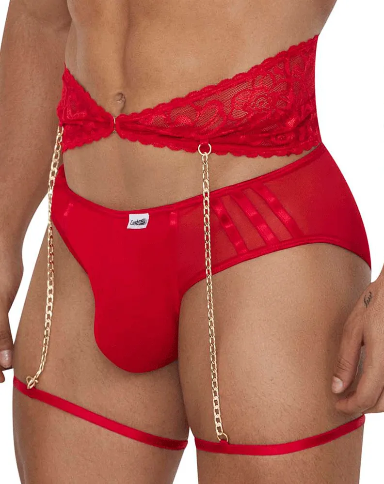 Candyman 99703 Garter Briefs Two Piece Set