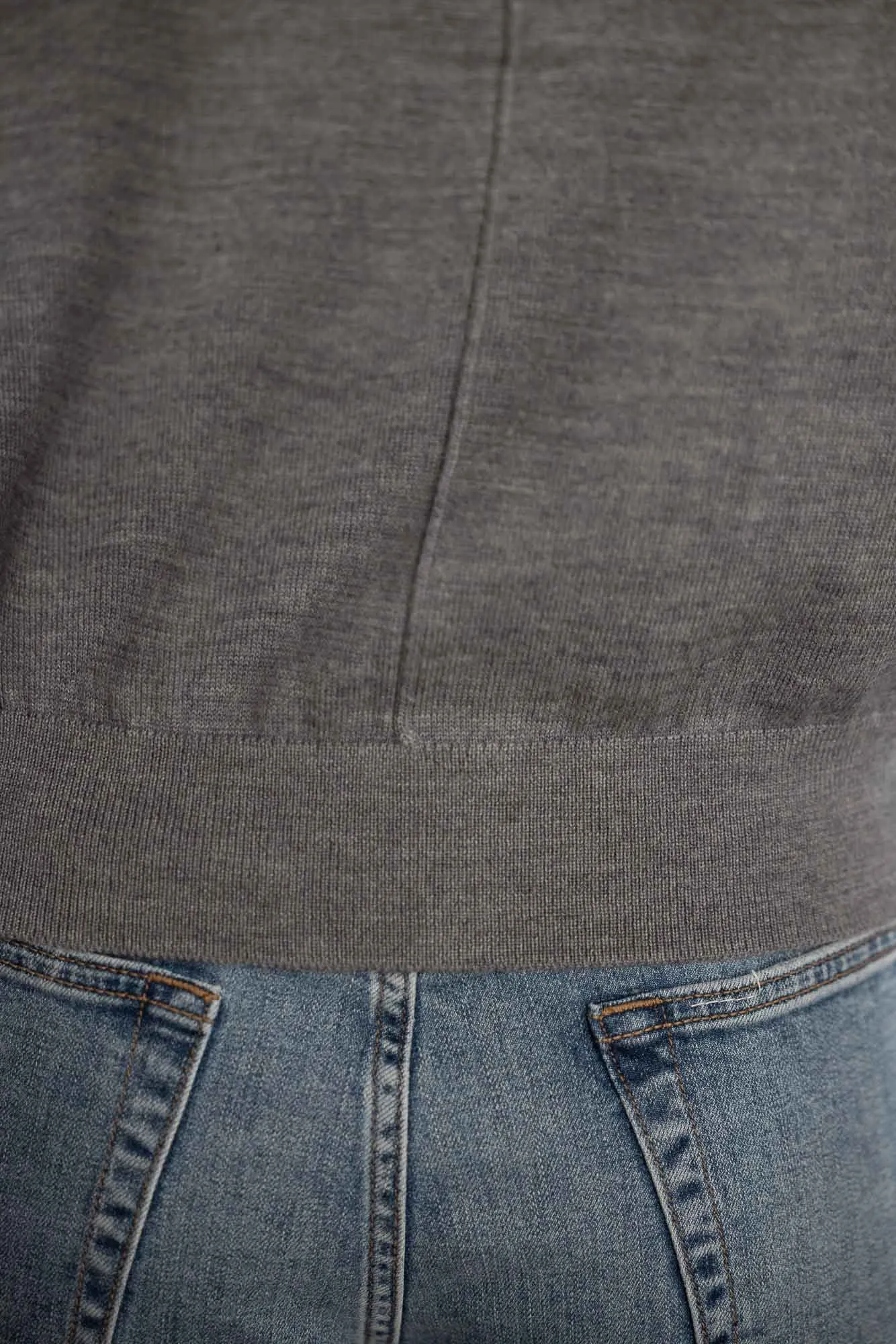 Cardigan - Classic Merino Cardigan Gray Melange