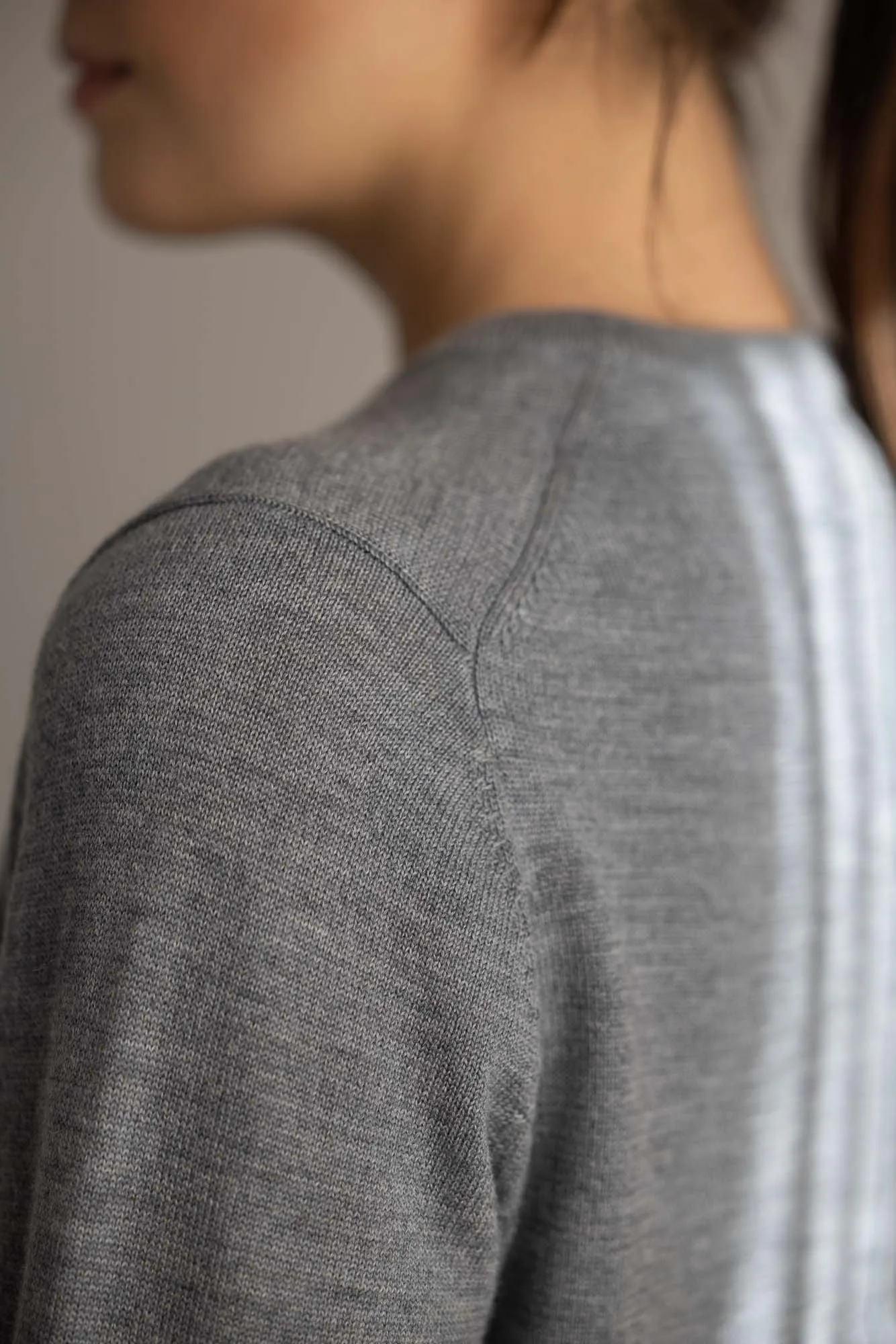 Cardigan - Classic Merino Cardigan Gray Melange