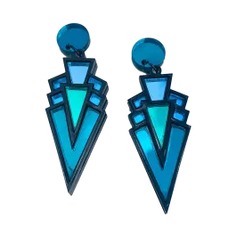Catsby blue green earrings
