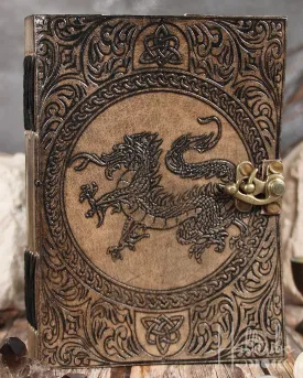 Celtic Dragon Leather Journal