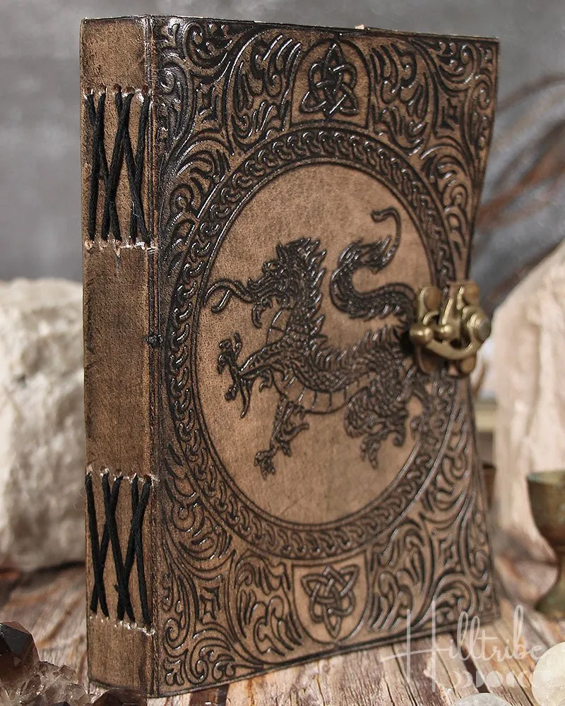 Celtic Dragon Leather Journal