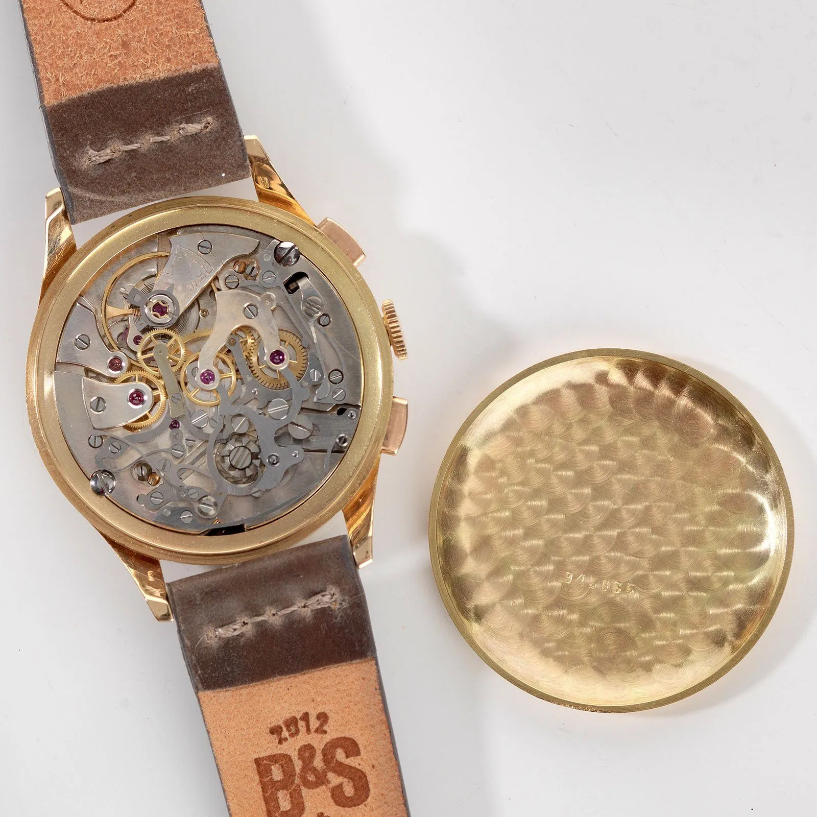 Certina Red Gold Pulsometer Chronograph 1940s