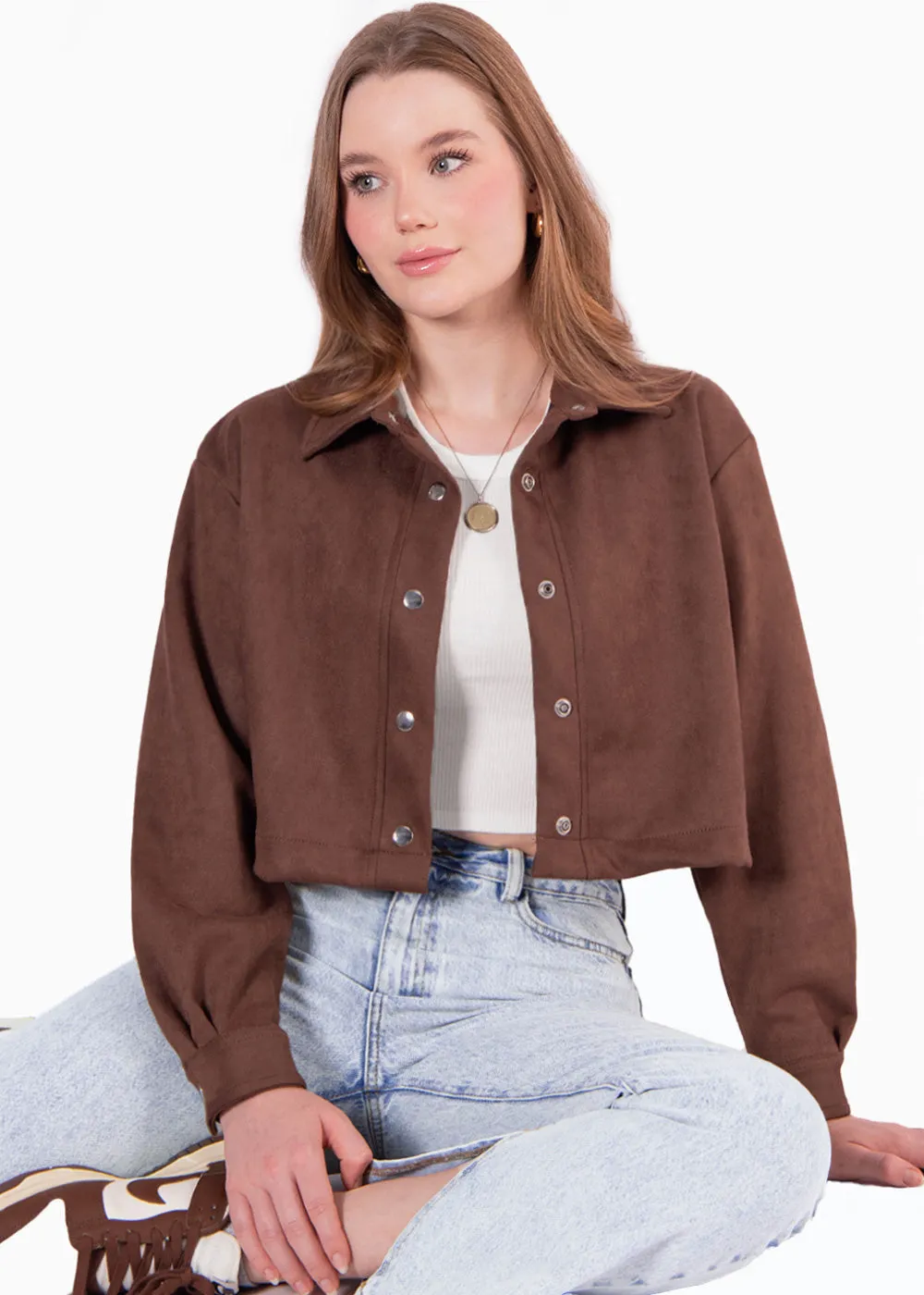 Chaqueta de gamuza corta - PRISSIE