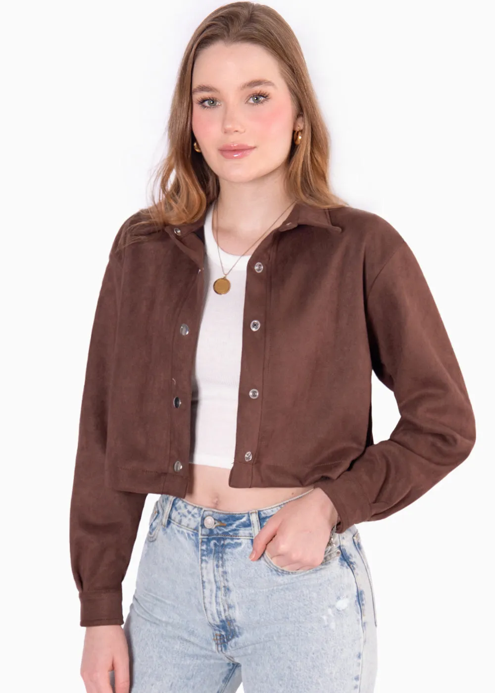 Chaqueta de gamuza corta - PRISSIE