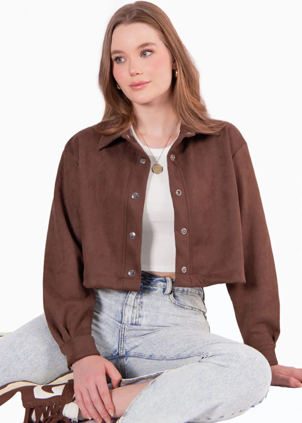 Chaqueta de gamuza corta - PRISSIE