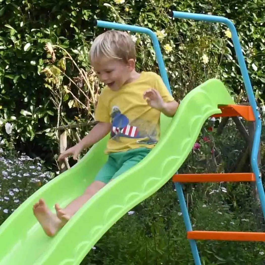Children's Slide - Wavy - 1.85m - Freestanding - Green