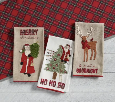 Christmas Embroidered Towel
