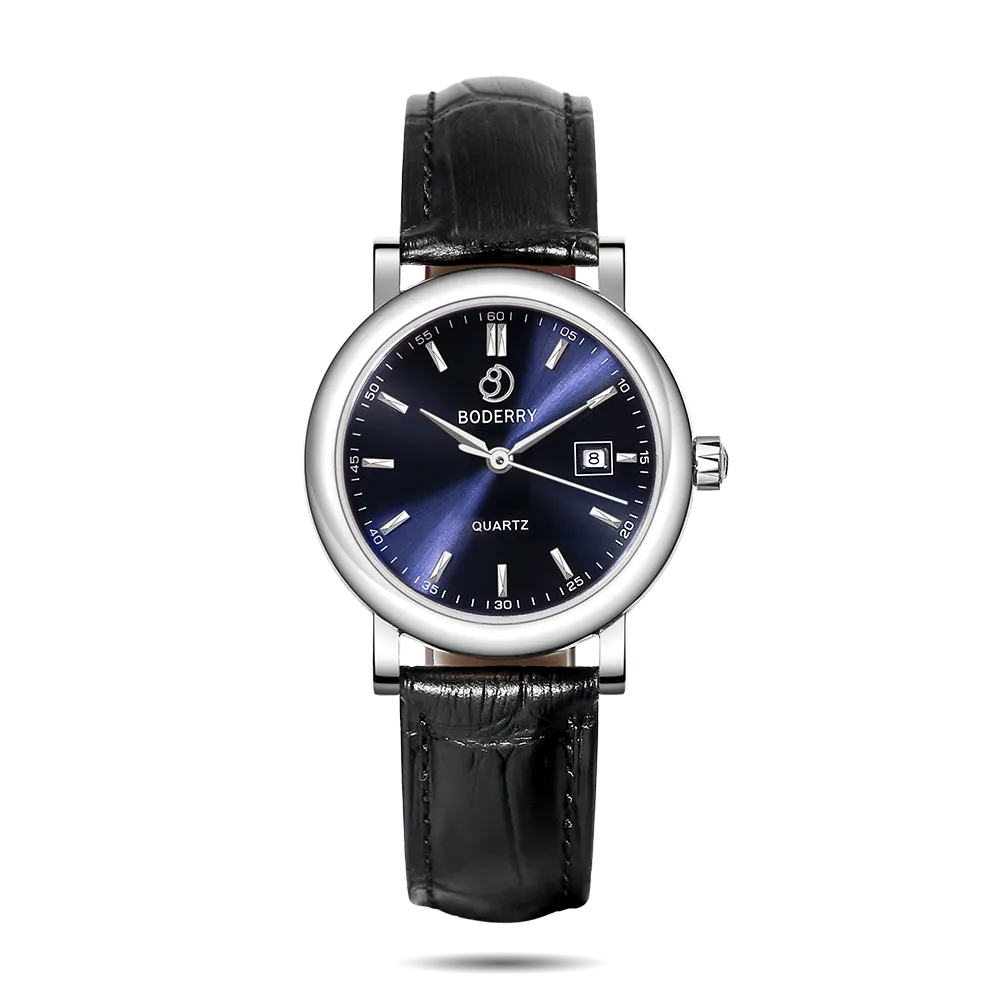 CLASSIC 32MM - Swiss Quartz Movement Watch | Silver & Blue