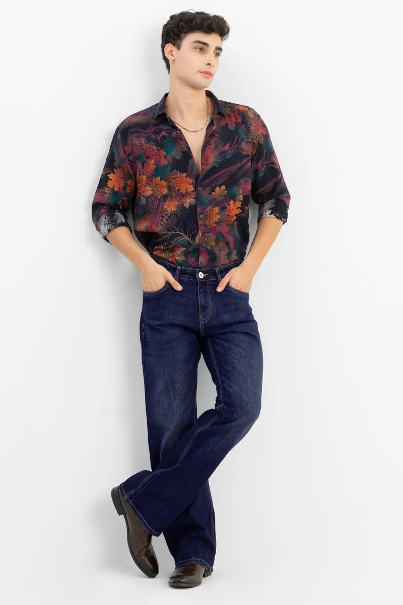 Classic Dark Blue Bootcut Denim