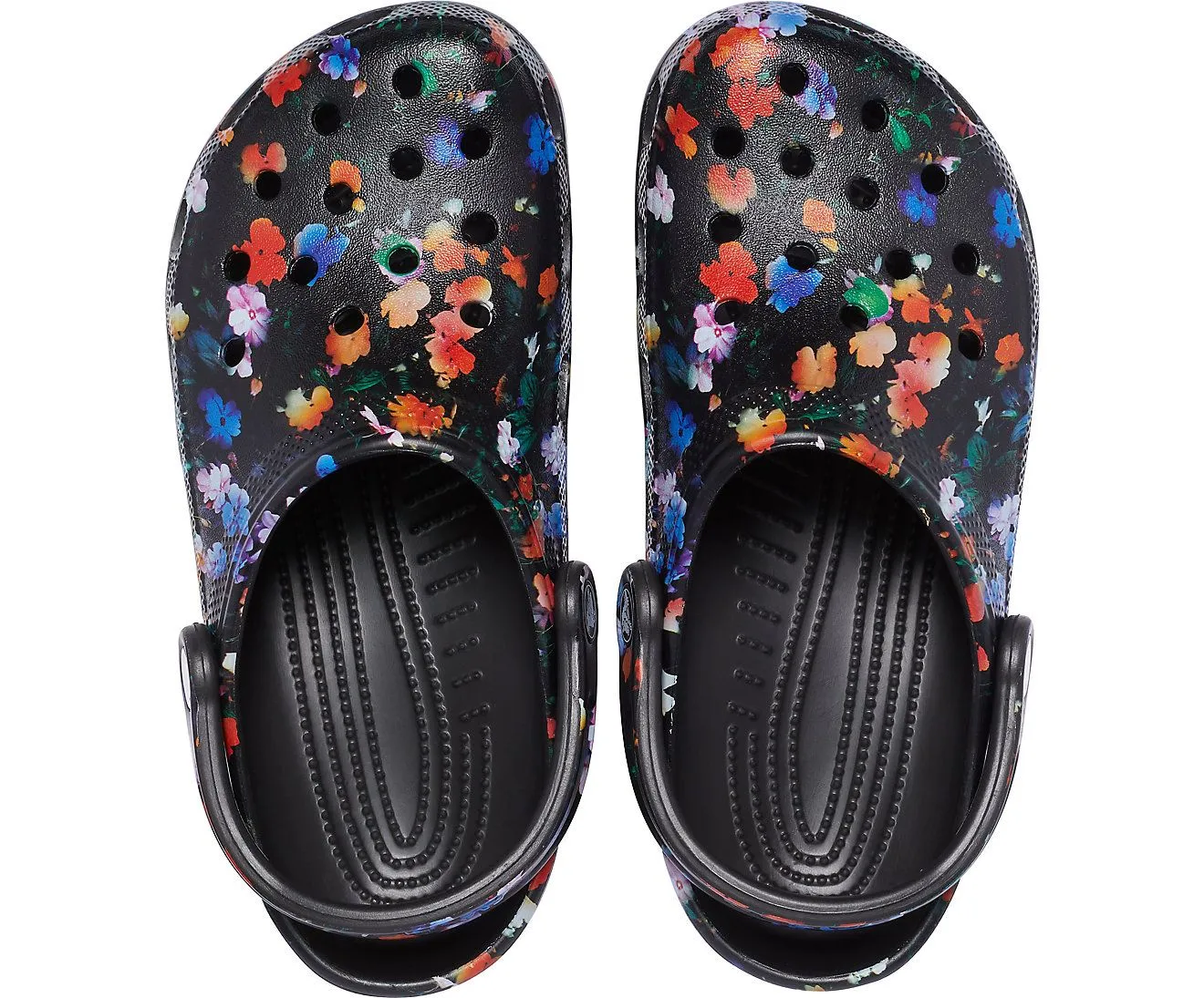 Classic Printed Floral Black/Multi Unisex Clog-206376-0c4